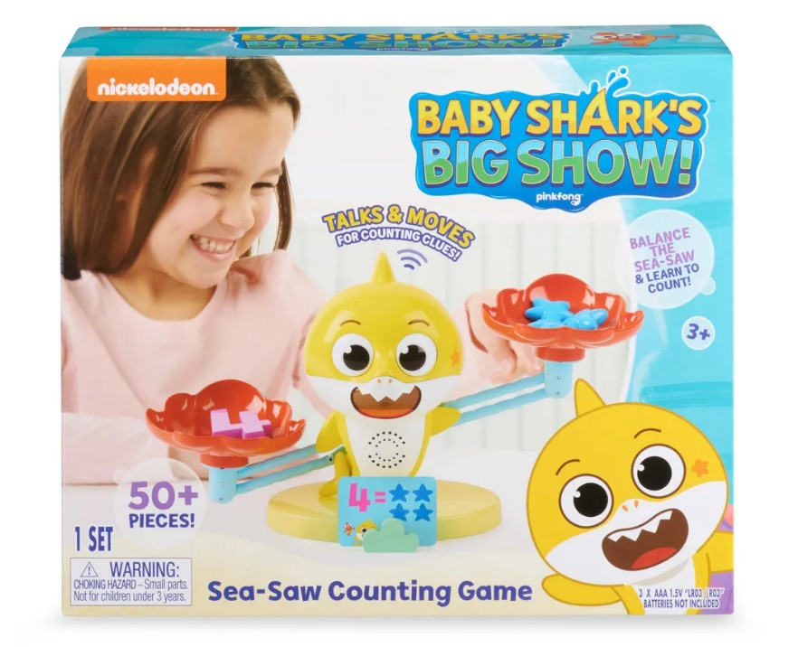Веселые весы Baby Shark учимся считать игра WowWee на английском языке